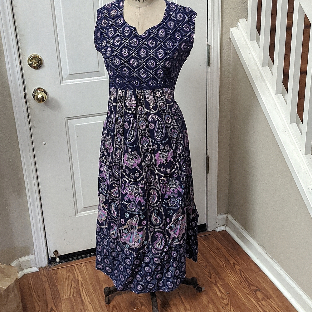 Natural cotton dress from India